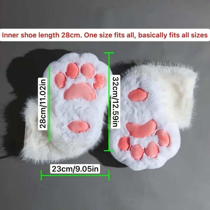 comfortable claw slippers, super soft plush anti-slip one- pedal, funny claw design, with drawstring at the shoe opening to adjust the tightness, warm and breathable indoor shoes, role-playing and parties in weather. - toys & games - Temu