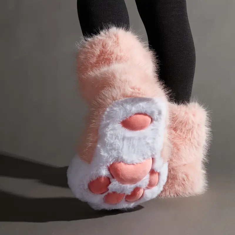 comfortable claw slippers, super soft plush anti-slip one- pedal, funny claw design, with drawstring at the shoe opening to adjust the tightness, warm and breathable indoor shoes, role-playing and parties in weather. - toys & games - Temu